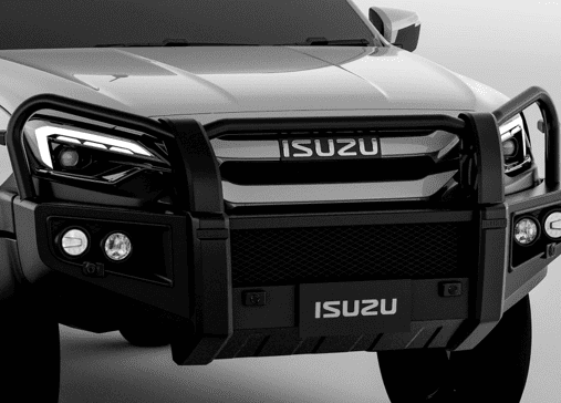 FRONT EXTERIOR BULL BAR, STEEL BLACK