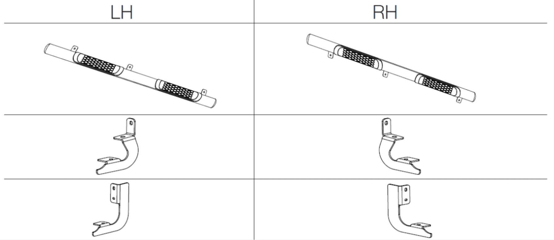 SIDE BAR; CREW WITH STEP,SILVER