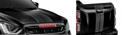 ENGINE HOOD DECAL GT SERIES HR DARK SHADE EXP