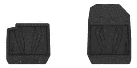 RUBBER FLOOR TRAY LHD FR SET W/CLIP