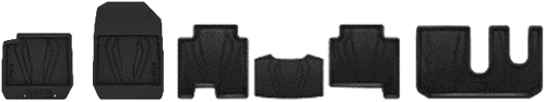 RUBBER FLOOR TRAY SET W/CLIP LHD EXP