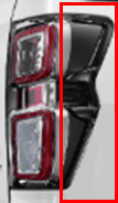 TAIL LAMP GARNISH - RG DMAX BLACK