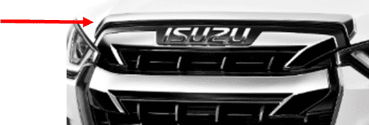 ENGINE HOOD GARNISH - CHROME