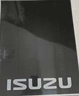 MUD FLAP (BLACK) W/ ISUZU LOGO