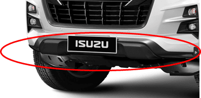 FRONT BUMPER CLADDING 87 BLACK EXP