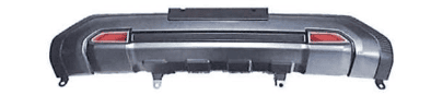 FRONT BUMPER CLADDING; SEMIGLOSS BLACK W/ RED STICKER