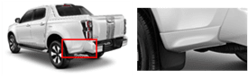 REAR SKIRT; RH, DOLOMITE WHITE PEARL