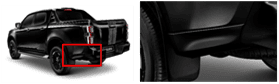 REAR SKIRT; LH, ONYX BLACK MICA