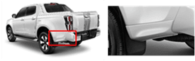 REAR SKIRT; LH, DOLOMITE WHITE PEARL